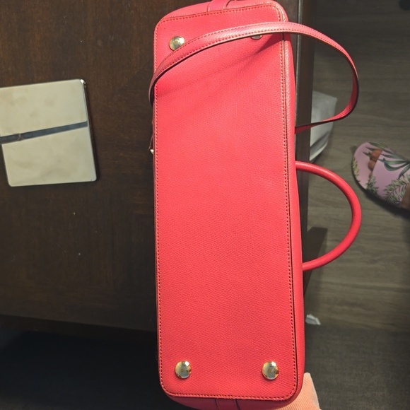 Coach Signature Sierra Satchel in Khaki/Magenta- Gorgeous!! - Picture 9 of 10